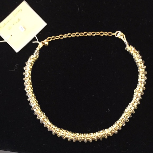 SJC Swarovski Crystal AB Bracelet 14Kt GF Clasp - Picture 4 of 4